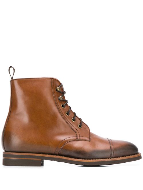 Paolo Caramello lace-up boots - Brown
