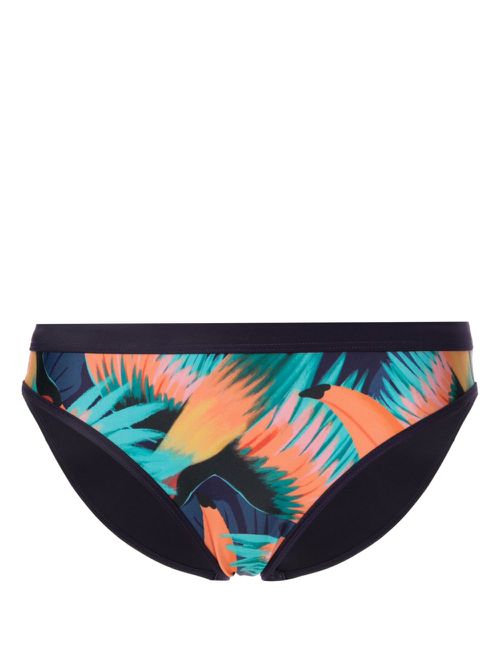 Tropical-print bikini bottom - Multicolour