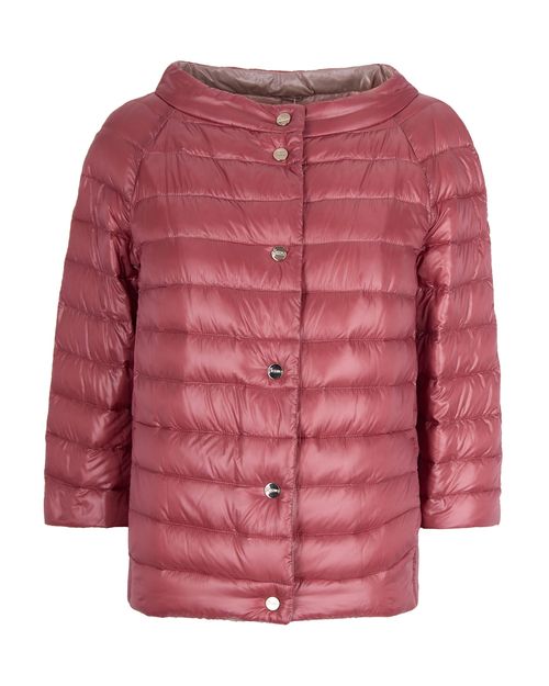 Reversible Quilted Down Jacket — Pink