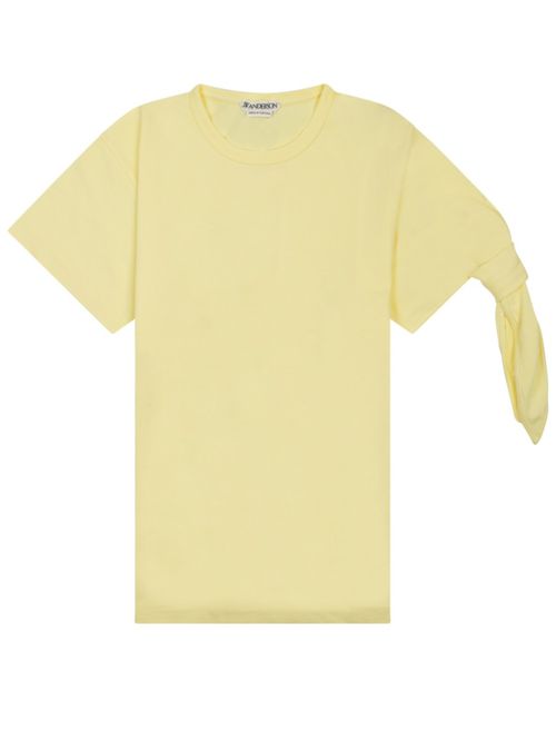 Yellow Solid Crew Neck T-Shirt
