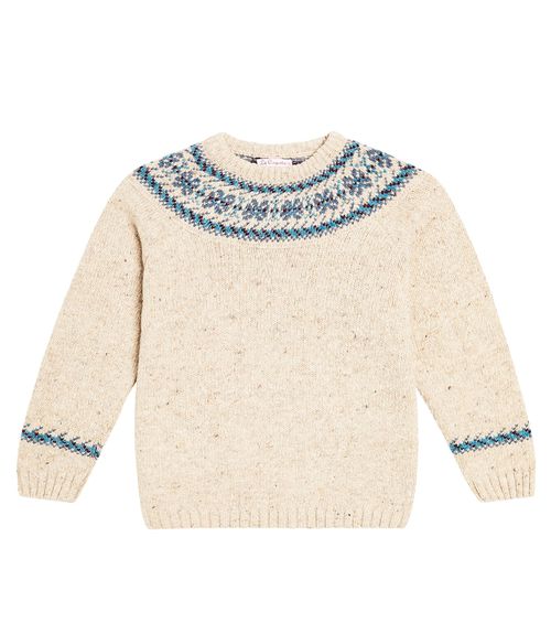Fair Isle wool-blend intarsia sweater