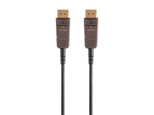 SlimRun AV DisplayPort Cable, 32.4Gbps, 8K@30Hz, 5K@60Hz, 4K@120Hz, Fiber Optic, AOC, 100ft
