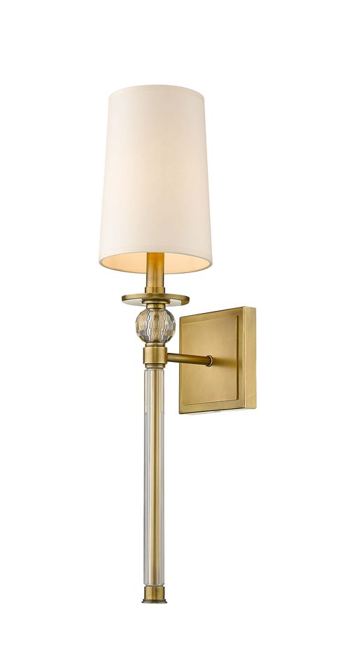 Mia 1-Light Wall Sconce In Rubbed Bra