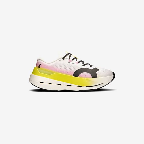 On Women's Cloudboom Max - Lime | Raspberry - female