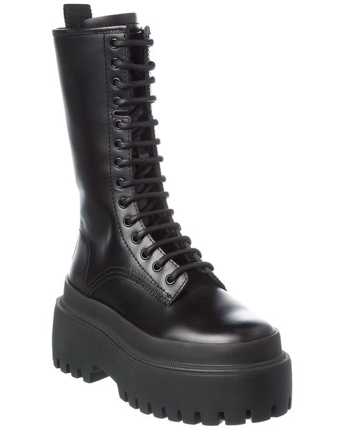 Leather Combat Boot