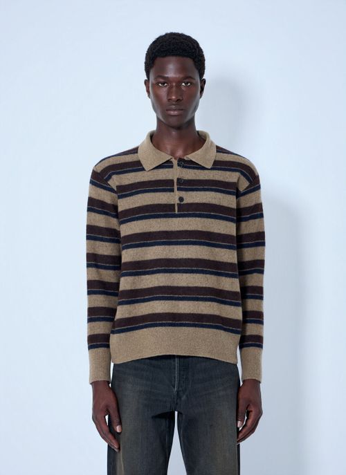 Knit Stripe Polo