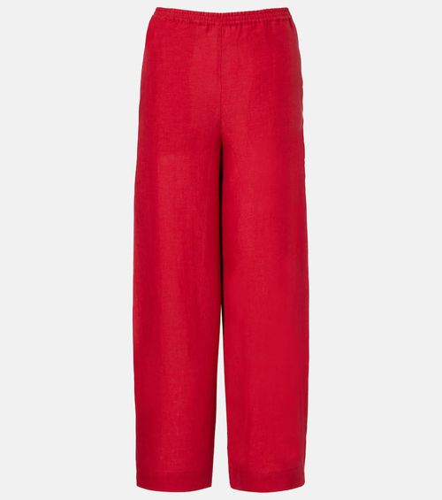 Select linen wide-leg pants