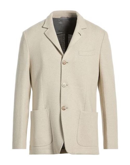 Man Blazer Ivory Size 40 Cashmere, Lycra