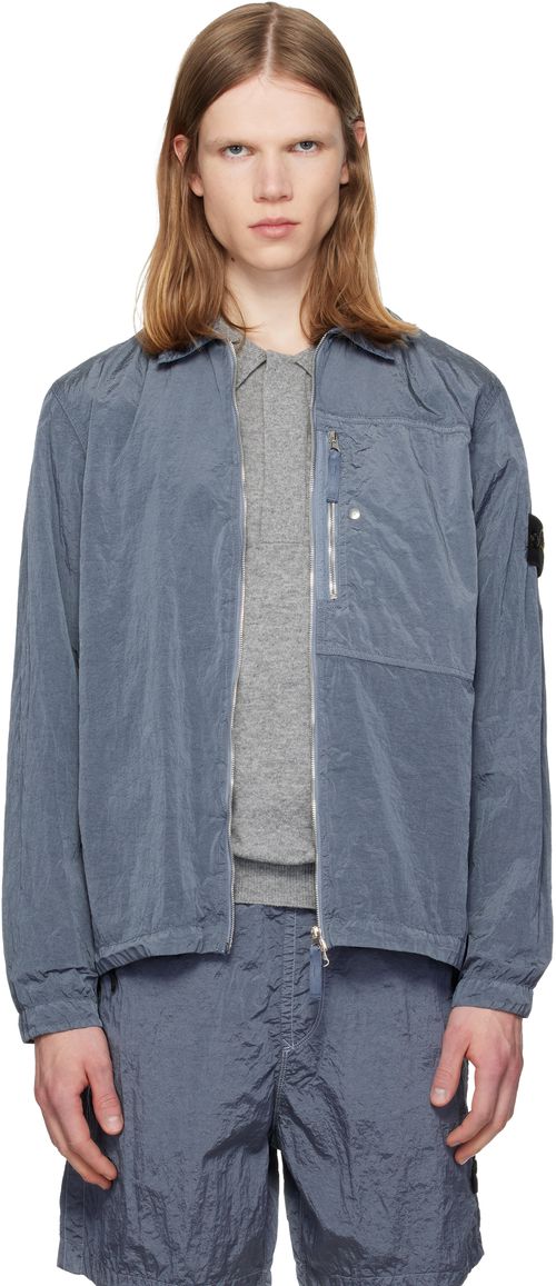 Blue 1200038 Nylon Metal ECONYL Overshirt