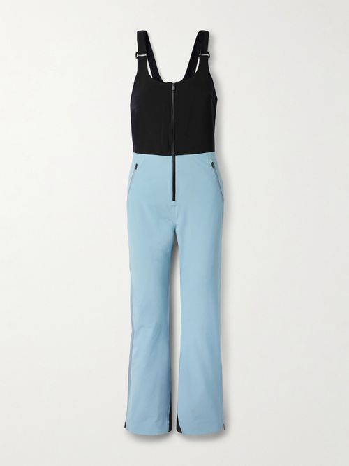 Top To Bottom Paneled Stretch Salopettes - Blue