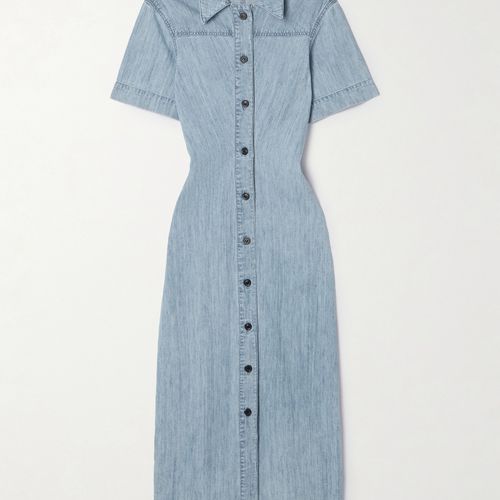 Madewell | Madewell Smocked Puff Sleeve Midi Dress Waterfall | Realry