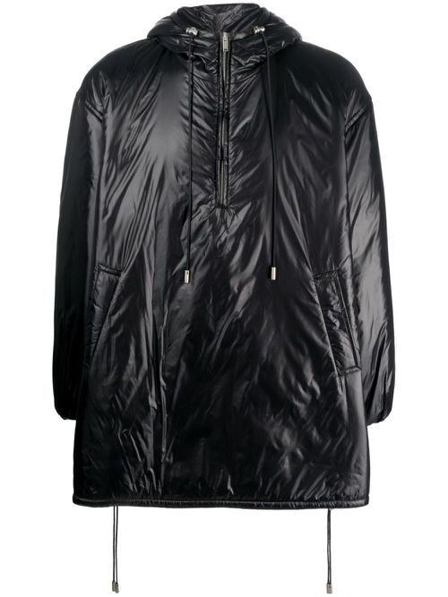 Cassandre oversized hooded coat - Black