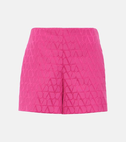 VLogo cotton-blend shorts