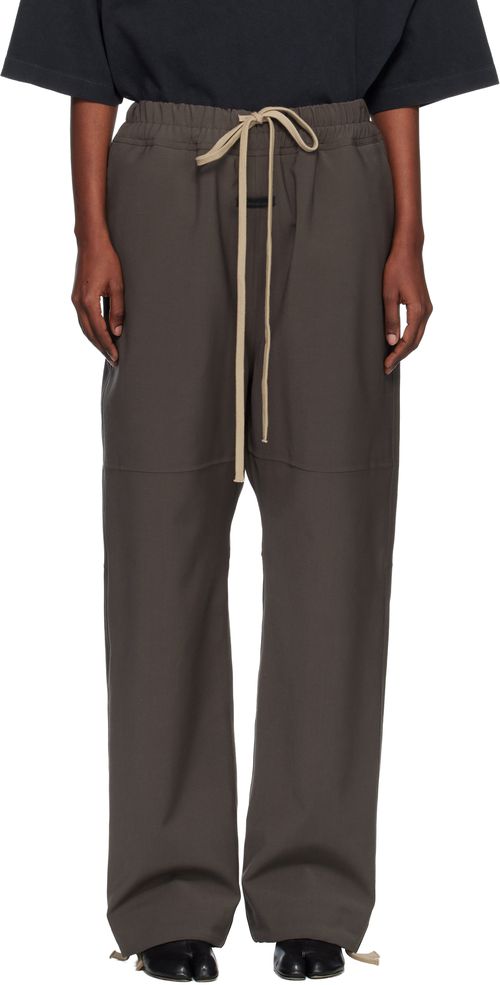 Gray Split Knee Trousers