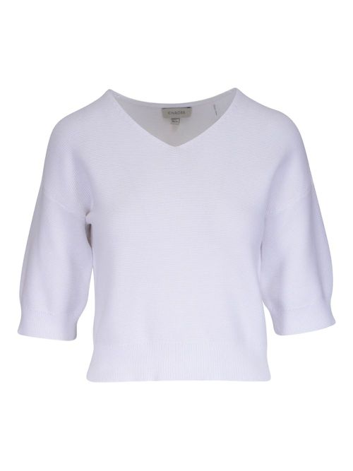 Kinross Cashmere cotton jumper - White