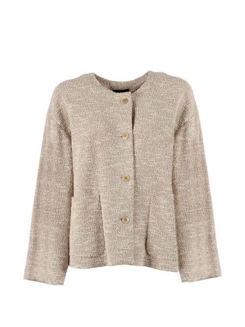 Cotton Blend Blazer Jacket