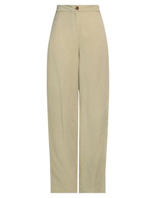Woman Pants Sage green Size 8 Viscose, Linen