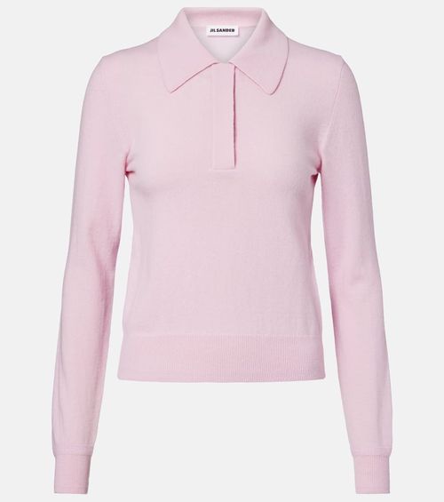 Virgin wool polo sweater
