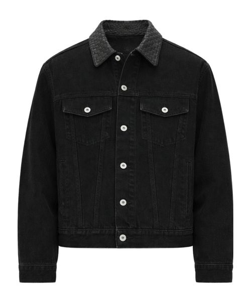 Faded Black Denim Jacket