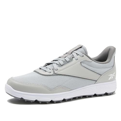 Reebok Course Ease Mens Golf Shoes Spikeless, Black/Black/White,