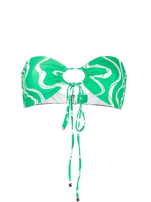 Arriba bandeau bikini top - Green