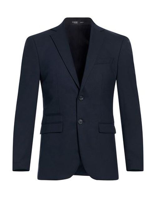 Man Blazer Midnight blue Size 36 Recycled polyester, Wool, EcoVero viscose, Elastane