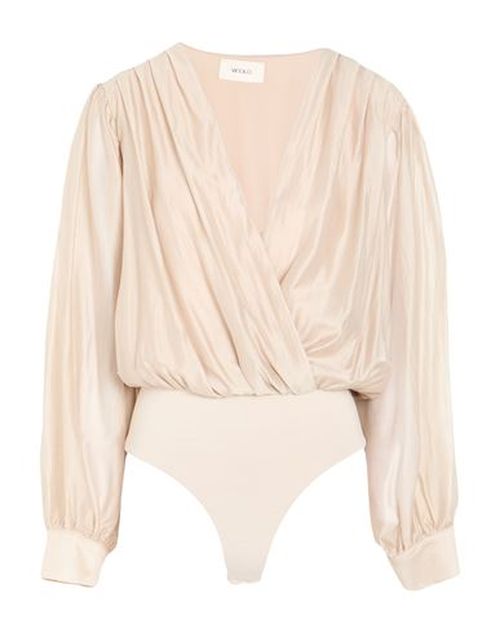Woman Bodysuit Beige Size S Lyocell, Polyester