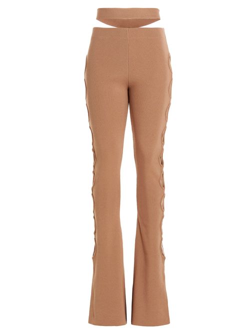 Cut Out Pants With Lacing