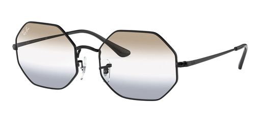 Octagon 1972 Bi-Gradient Black Sunglasses, Clear Brown/Grey Lenses, 54mm