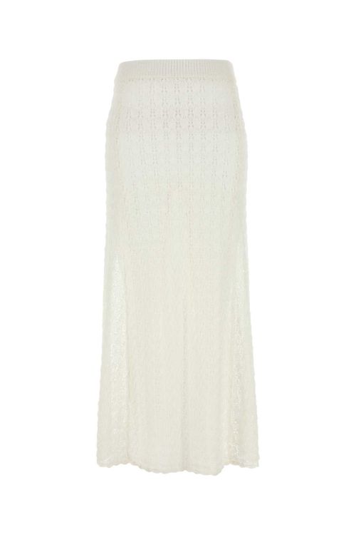 Crochet Lace Skirt — White
