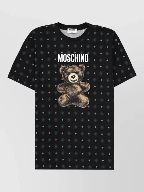 Moschino - graphic crew neck short sleeve top