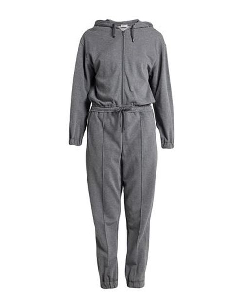 Woman Jumpsuit Grey Size L Cotton, Brass