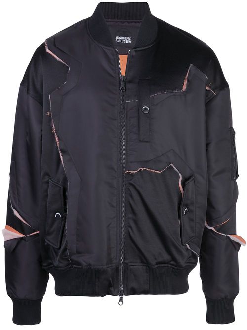 Fray With Me bomber jacket - Black