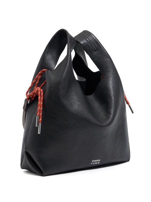 Bimba y Lola medium Paper tote bag - Black