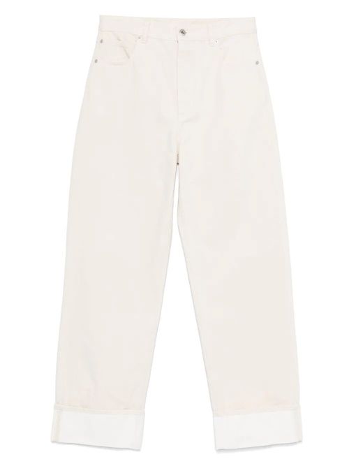 Back Print Straight Leg Jeans