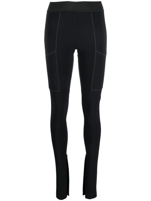 C+ split-cuff leggings - Black