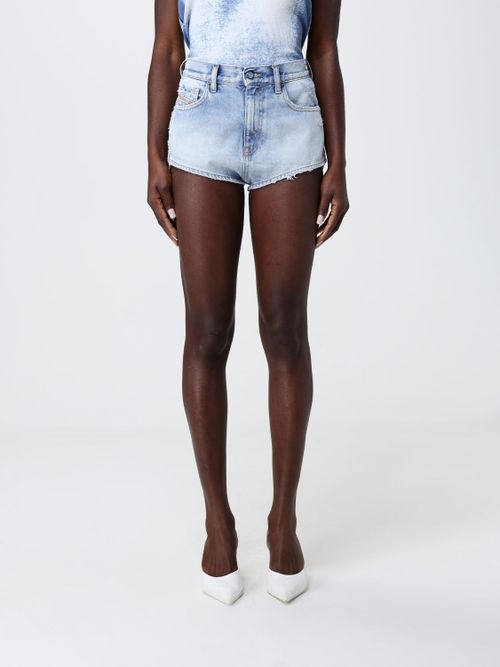 Shorts Woman color Gnawed Blue