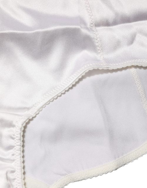 Silk-Blend Shaping High-Waist Girdle Panty — White
