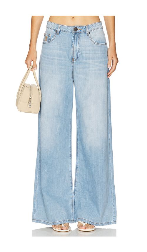 One Teaspoon Love Machines High Waist Super Wide Leg in Blue. -  34 also in 23, 24, 25, 26, 27, 28, 29, 30, 31