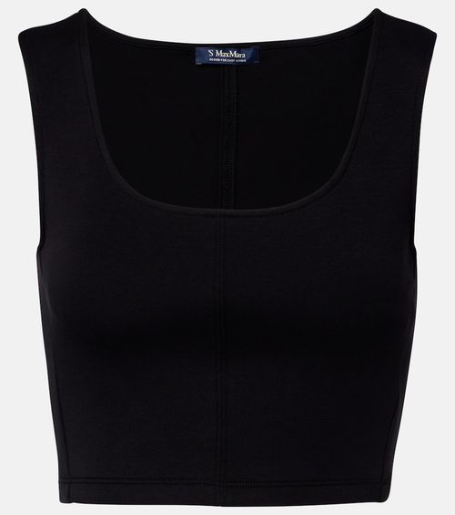 Dire cotton-blend crop top