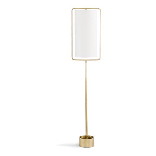 Natural Brass Floor Lamp from the Geo Collection