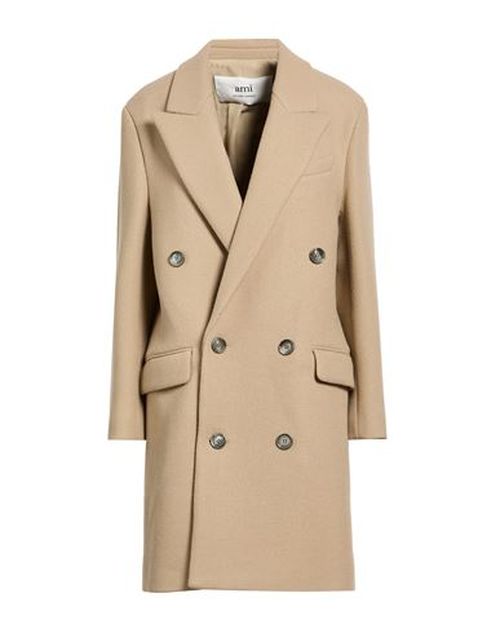 Woman Coat Sand Size 2 Virgin Wool
