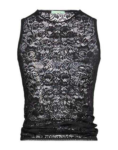 Woman Top Black Size 2 Polyester, Elastane