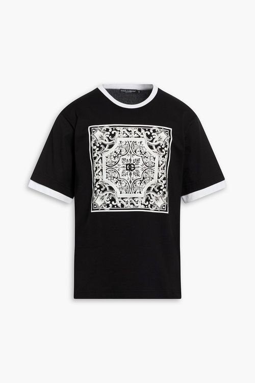 Printed cotton shorts - Black - IT 46