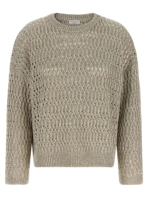 Dazzling Braids Sweater — Beige