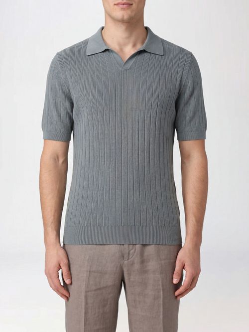 Polo Shirt Men color Olive
