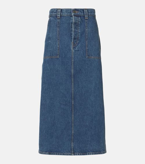 Genevieve denim maxi skirt