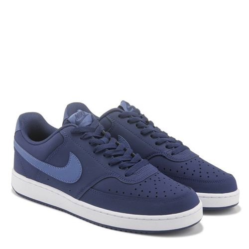 Men's Court Vision Low Sneakers (Navy Nubuck)
