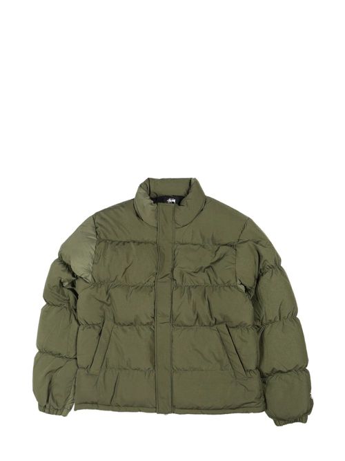 Panelled padded jacket - Green