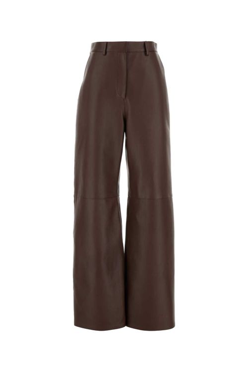 Nappa Leather Trousers — Brown